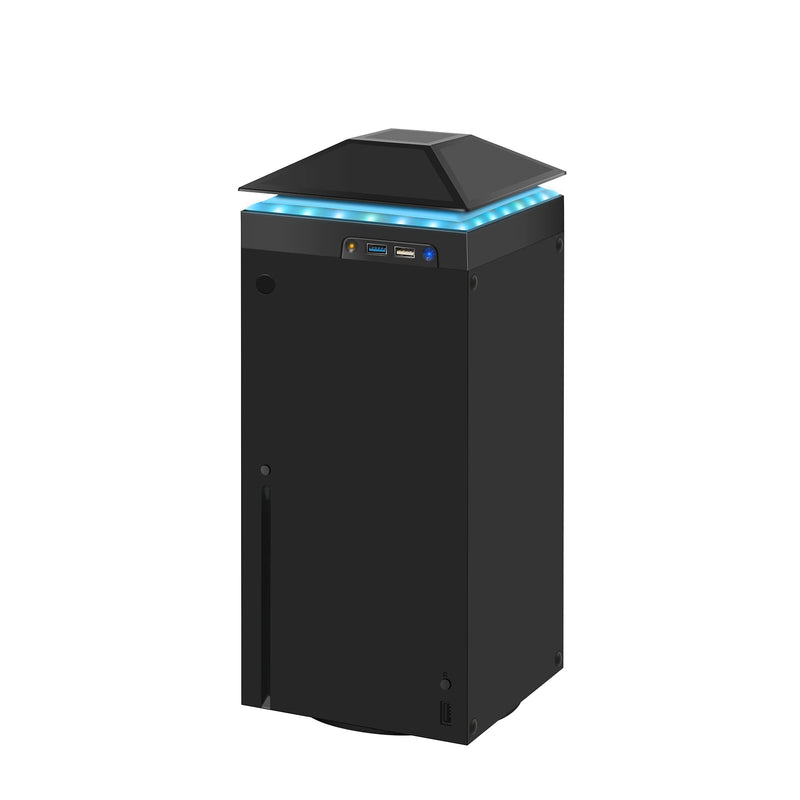Cooling Fan for Xbox Series X Silent Absorb Fan Cooler with 2 USB Port and Xbox Series X Dust Cover Turbo Temperature Control Fan External Cooling System