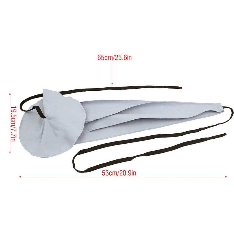 Sax Cleaning Cloth Ultrafine Fiber Material Saxophone Cleaner Cloth Pull Through Cloth for Sax Inside Tube(Gray) Gray