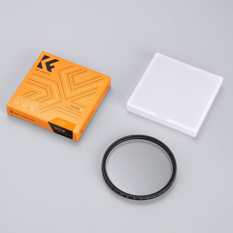 K&F Concept 67mm Variable ND2-ND400 ND Lens Filter (1-9 Stops) for Camera Lens Adjustable Neutral Density Filter with Microfiber Cleaning Cloth (B-Series)