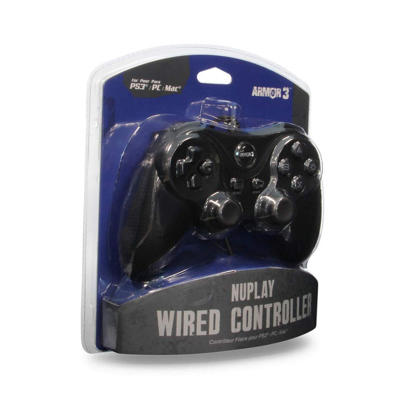 Armor3 "Nuplay" Wired Game Controller for PS3 (Black)