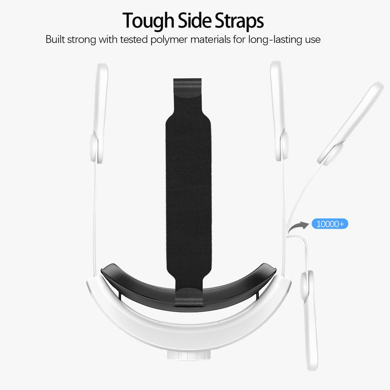 [AUSTRALIA] - Head Strap for Meta Quest 2 VR Headset Elite Strap Adjustable Soft Cushion Headstrap Oculus Quest 2 Replacement for Virtual Reality 