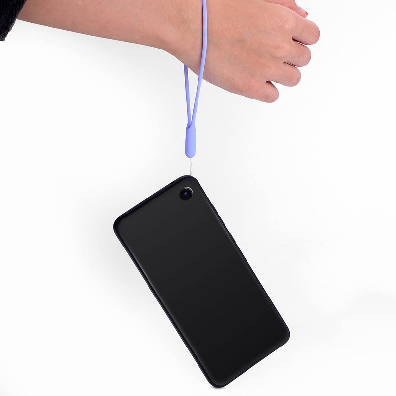 Cobee Hand Wrist Strap Lanyard, 12 Pcs Silicone Phone Lanyard Straps Cell Phone Wrist Lanyard Strap Colorful Wrist Lanyard for Universal Mobile Phone USB Drive Keychains Wallet Mp3 Mp4 Cameras Badge