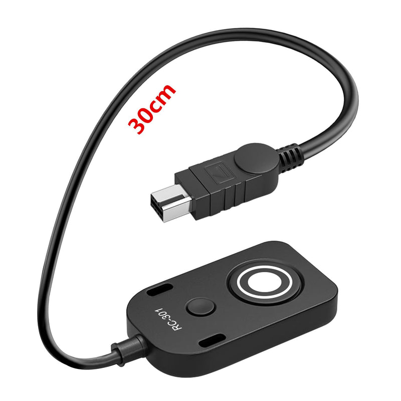 for NK Remote Cable RC301-DC2 Small Shutter Release Remote controlDF,Z5.Z6.Z6II,Z7,Z7II,D7100,D7200,D750,D600,D610,D90 D5600,D5300,D3300 Short Button (RC301-DC2 NK 11.8in/30cm) RC301-DC2 NK 11.8in/30cm