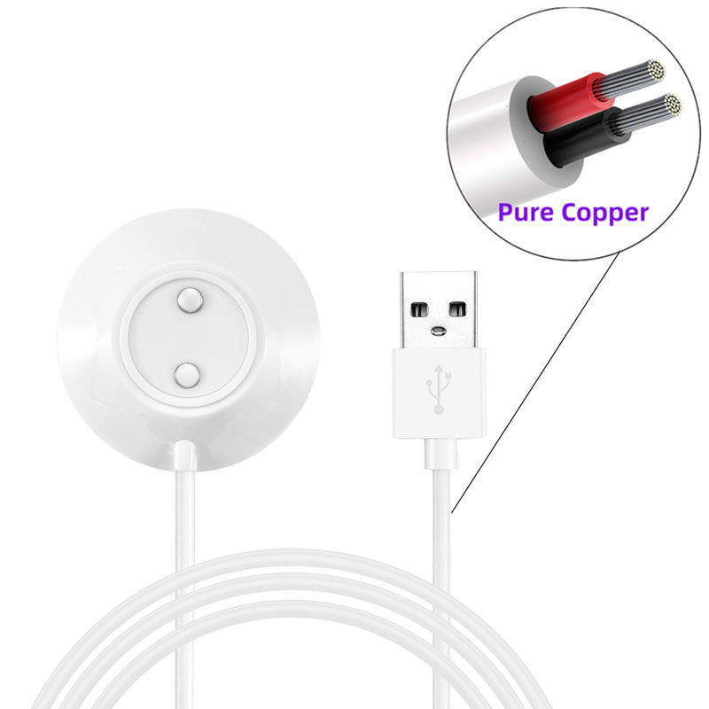 Rose Charger, Replacement Rose Standing Base Dock Station, Magnetic Fast Charging USB Cable Charger for Rose - 2 Pack, 2.5Ft
