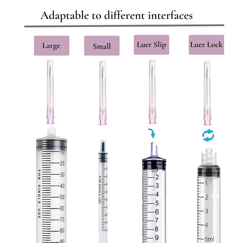 Pack of 100 18 g x 1 inch (25 mm) stainless steel dosing accessories for refill liquids, individually packed, refill tubes for industry, science laboratories, for hobby and DIY, multi-purpose 18G x 1 inch (25 mm)