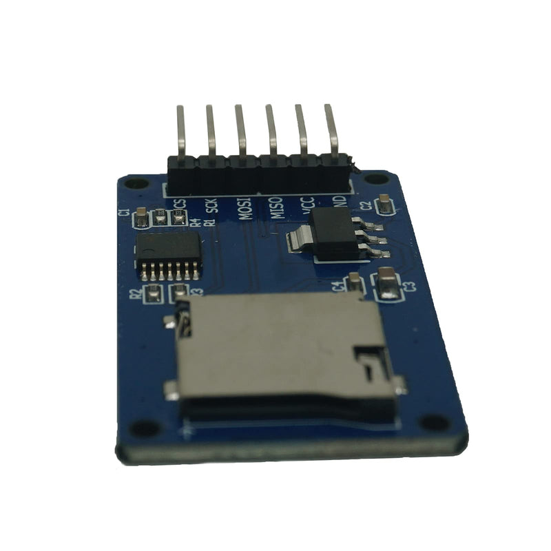 Ganbaremarket Micro SD TF Card Module 6 Pin SPI Interface Driver Module with Level Conversion Chip