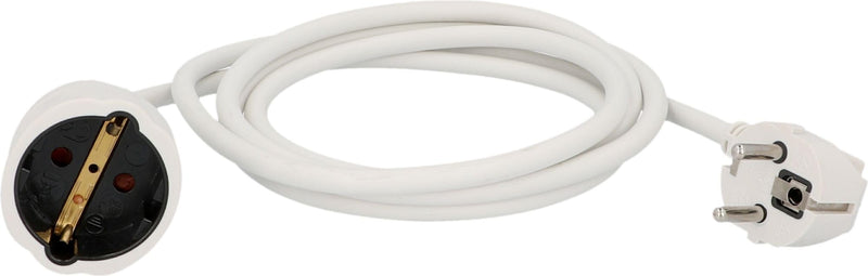 UNITEC Schuko Extension H05VV-F3G 1.5 mm² IP20 2 m White