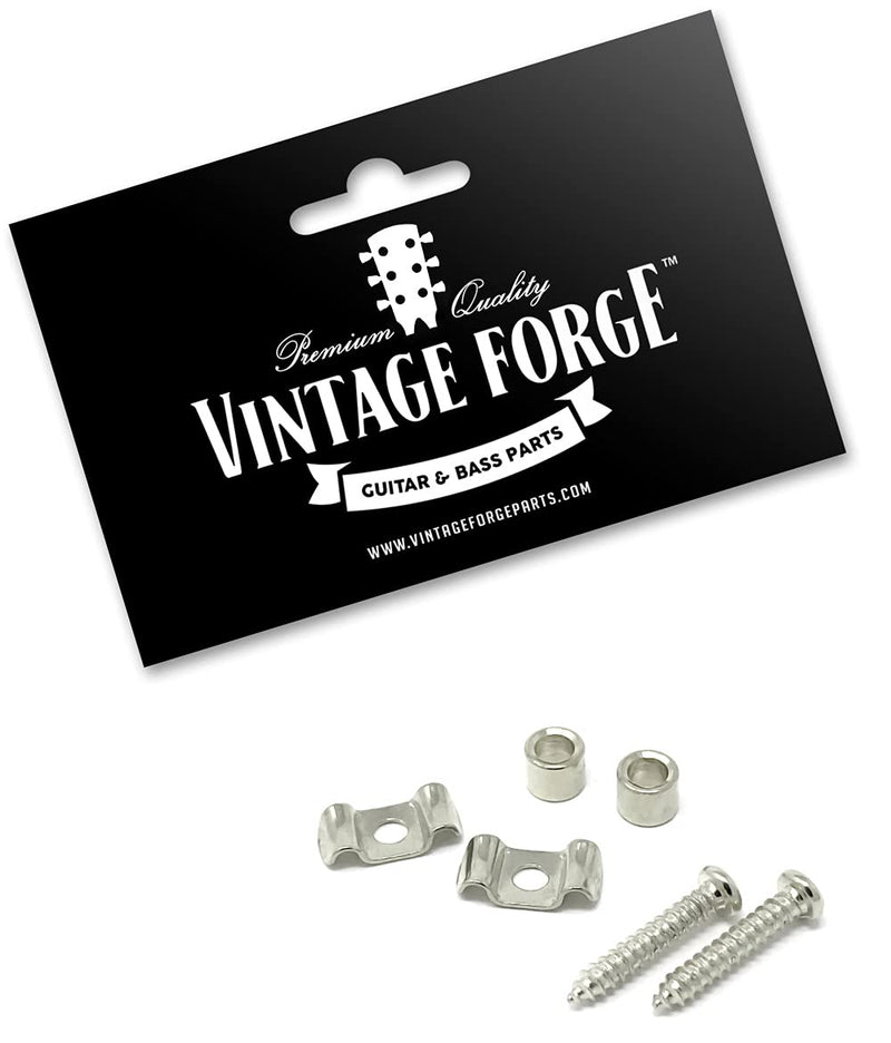 Nickel Vintage String Tree Retainer Guide (Set of 2) for Fender Stratocaster Strat Guitar SRT60-NKL Nickel
