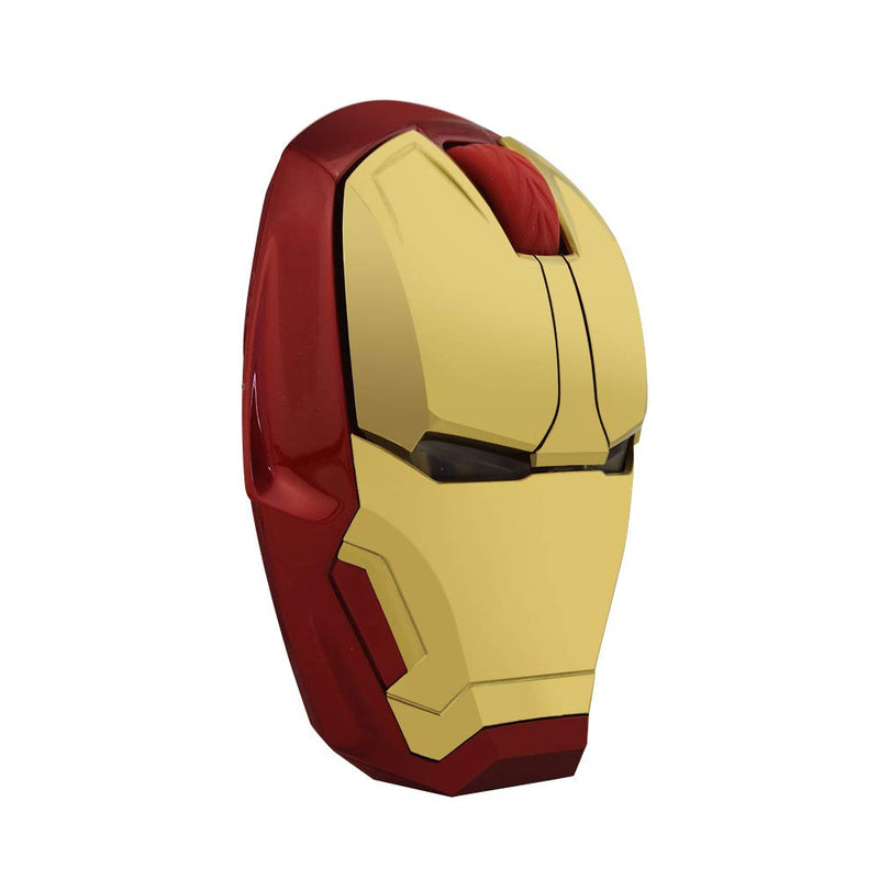 ECOiNVA Wireless Iron Man Mouse 2.4G Optical Computer Mouse for Desktop Laptop PC Mac (Gold) Gold