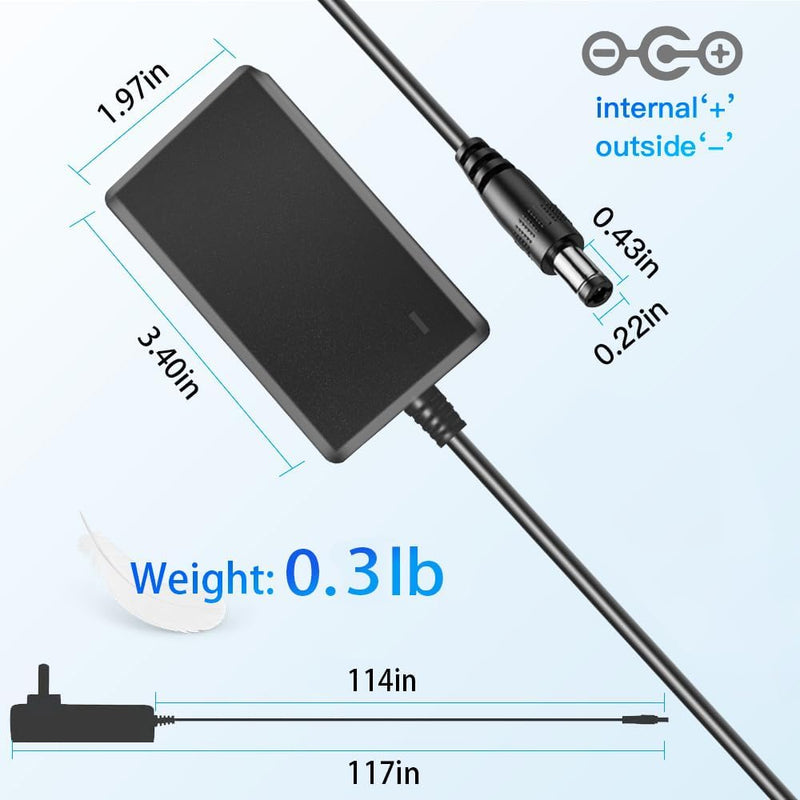 9V DC Power Adapter, Compatible with Alesis Command Mesh Kit, Nitro Max, Nitro Pro Kit Electronic Drum Module Power Supply Cord a Perfect Replacement to