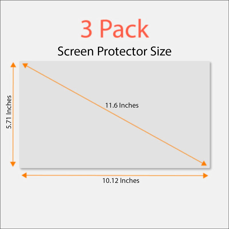 Anti Blue Light Screen Protector (3 Pack) for 11.6" Lenovo Chromebook, 11.6" Acer Chromebook, 11.6" Asus Chromebook, 11.6" Samsung Chromebook, 11.6" Dell Chromebook, 11.6" HP Chromebook