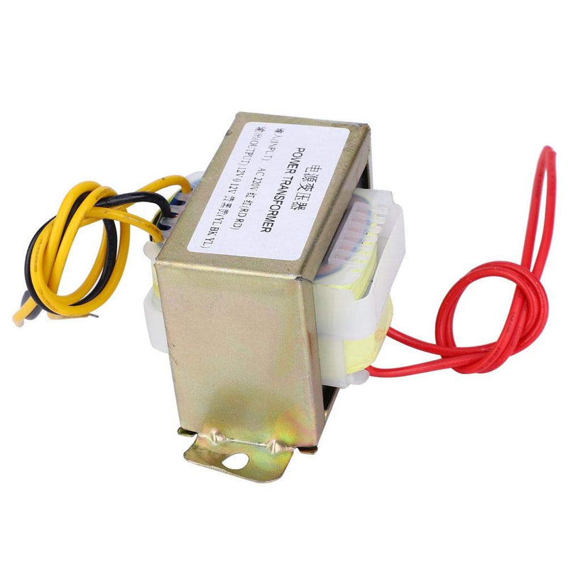 Power Transformer AC 220 V to Dual AC 12 V Step-Down Transformer Module for 2.1 Channel Amplifier Board, 12 V 30 W (AC 220 V to Dual AC 12 V)