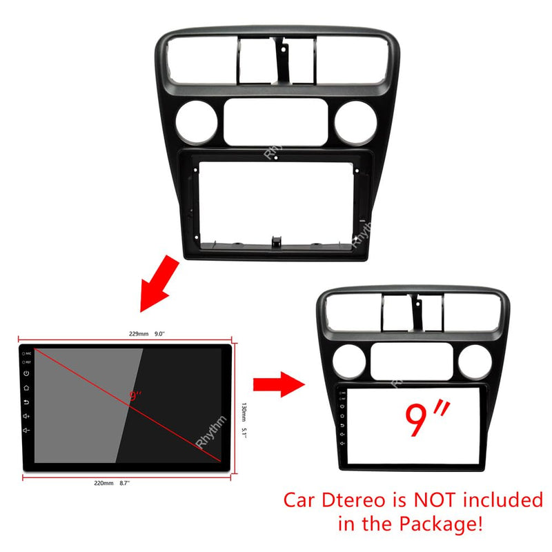 9inch 2DIN Installation Dash Kit fits for Honda Accord 6 1998-2003 Aftermarket Android Car Radio Stereo Mounting Fascia Panel