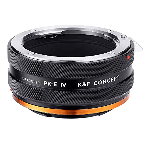 K&F Concept IV PRO Pentax K-NEX Lens Mount Adapter Manual Focus Compatible with Pentax K Series and AF Series Lens to Sony-E NEX Mount Camera Body with Matting Varnish Design