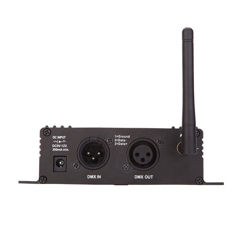 Lixada DMX 512 Controller 2.4G Wireless Transmitter Receiver LCD Display Power Adjustable Repeater Lighting Dimmer Controller for Disco DJ Party Light