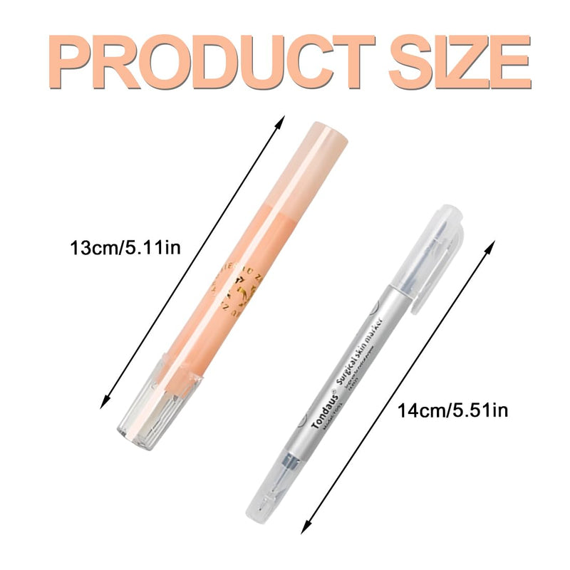 [AUSTRALIA] - HAZMA 1 Tattoo Pen Set Includes a Double-Headed Tattoo Pen and a Tattoo Eraser, Temporary Tattoo Markers for Skin, Tattoo Pens for the Skin, Skin Marking Pen 