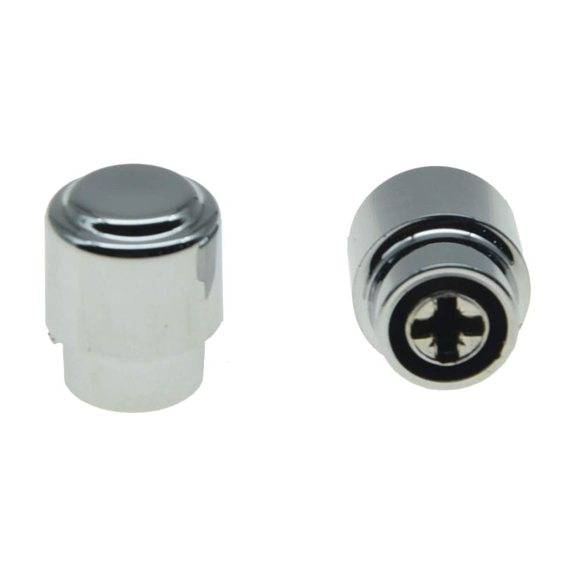 [AUSTRALIA] - KAISH Pack of 2 Plastic Chrome Guitar Barrel Switch Tip 3 Way Pickup Selector Switch Knobs for U.S.or Import Tele/Telecaster Chrome Tip 