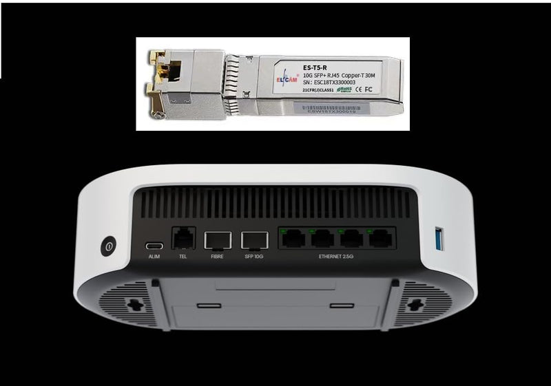 Elfcam® - 10G SFP+ Transceiver Module with RJ45 Port, 10Gb SFP+ Module 10Gbase-T-30m 10Gbase-T, 30m