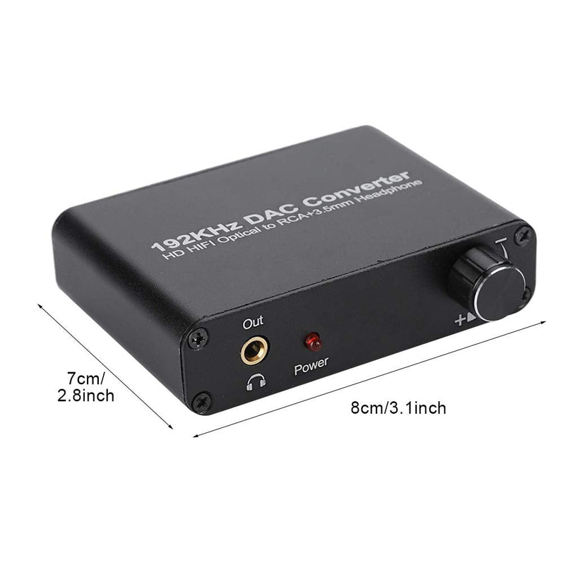 [AUSTRALIA] - Digital Audio Decoder 5.1 HD with Volume Adjustment,Support DTS/AC-3/ Optical Coaxial Toslink Analog Converter, for Network Player, HDTV, -ray DVD, DVD, , 360, DM500S, DM800HD 