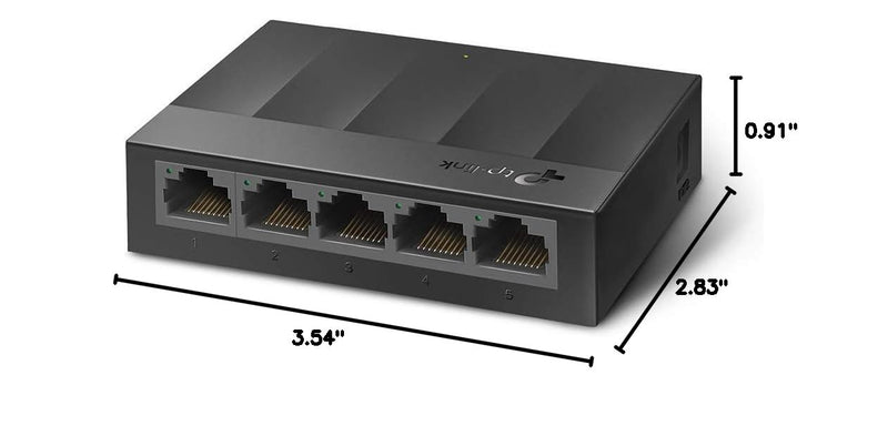 TP-Link LS1005G, Litewave 5 Port Gigabit Ethernet Unmanaged Switch | Desktop Ethernet Splitter, Unshielded Network Switch, Plug & Play, Fanless Quiet 5 Port, Litewave