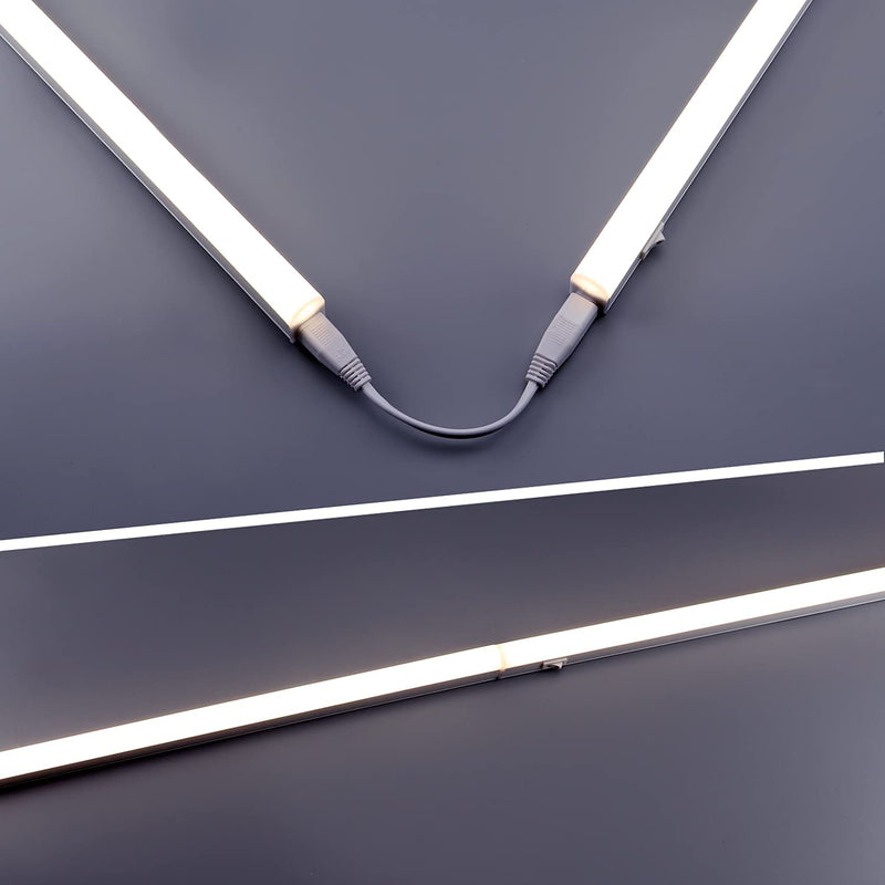 da LIGHT LED Under-Unit Light Kitchen 14 W 87.5 cm 1250 lm 4000 K Neutral White Under-Unit Light Strip Kitchen Lamp Cabinet Lighting Super Bright White for Kitchen Cabinet Expandable with Plug-In 4000 K, Set of 1 87.5cm
