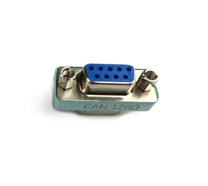 2pcs RS323 Serial DB9 Male to Female Connector Adatper with 120ohm Resistance