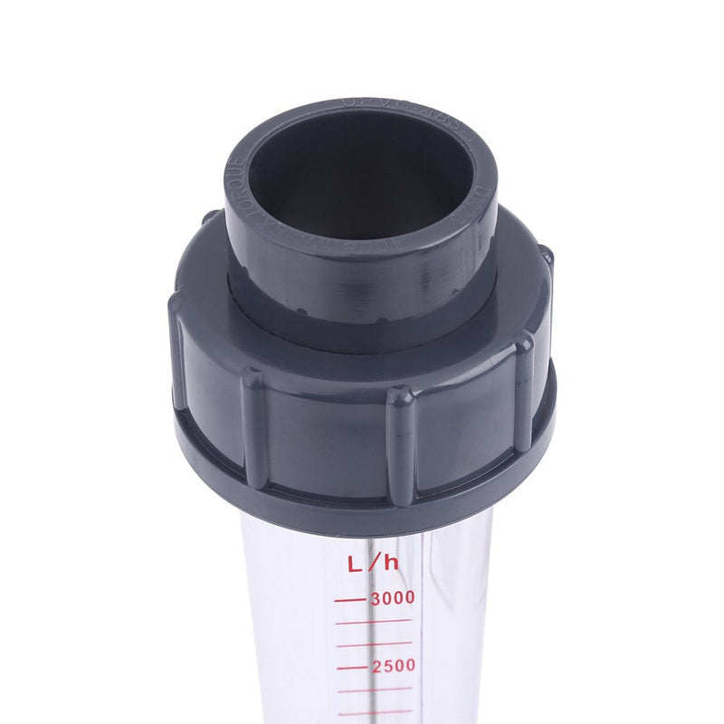 [AUSTRALIA] - LZS-25 Flowmeter Plastic Pipe Type 300-3000L/H Water Flow Meter Measuring Tools for Chemical Light 