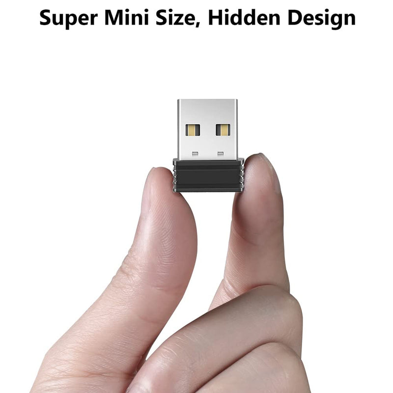 Mouse Jiggler Undetectable USB Mouse Mover Jiggler NO Software Required for Computer/Laptop, Automatic Mini Mouse Shaker Driver-Free Mouse Movement Simulator Keep Computer Awake, Plug & Play (2 PCS) Black 2 PCS