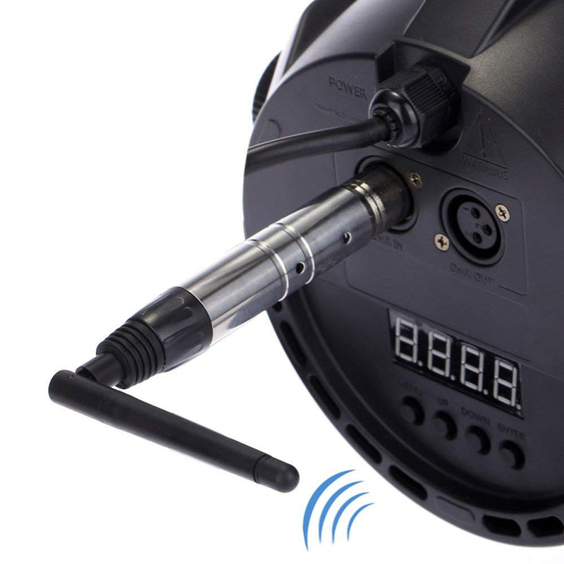 Lixada DMX512 DMX Dfi DJ 2.4G Wireless Receiver with Adapter Antenna Lighting Controller 23DBM High Power 1000M Ultra Long Distance for LED Stage PAR Effect Lamp dmx 512 receiver