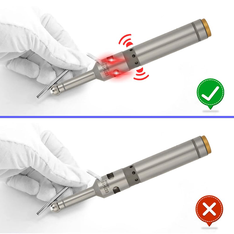 Edge Button, Single-sided Electronic Optical Locating LED Beep Touch Point Sensor Milling Photoelectric Edge Search Tool CNC Lathes Precision Edge Finder Stainless Milling Lathe