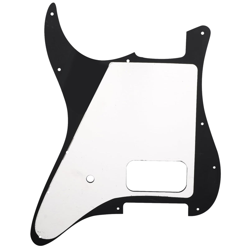 Musiclily Pro 11 Holes ST Strat One Humbucker Guitar Pickguard for American/Mexican Fender Tom Delonge Strat Style Electric Guitar, 3ply Black