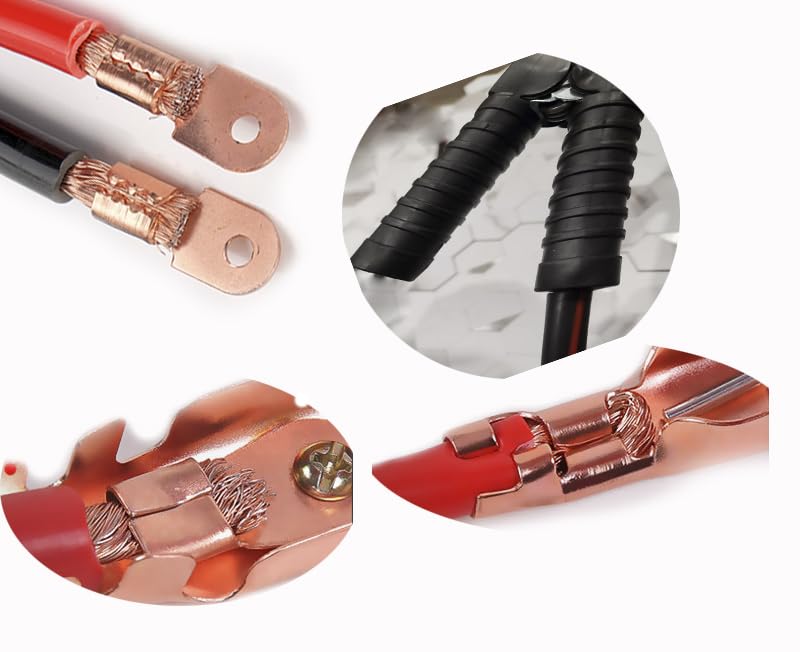 [AUSTRALIA] - NANSH Alligator Clips Heavy Duty Car Battery Terminal Charger Clamps (1500A (Black+Red) 1 pair) 