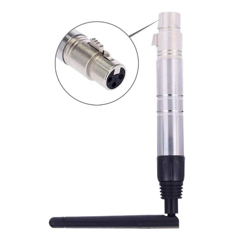 Lixada DMX512 DMX Dfi DJ 2.4G Wireless Receiver with Adapter Antenna Lighting Controller 23DBM High Power 1000M Ultra Long Distance for LED Stage PAR Effect Lamp dmx 512 receiver