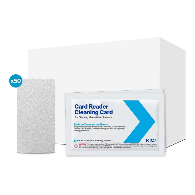 EZ K2-H80B05 CR80 Card Reader Cleaning Card (Pack of 5) 5 Cards