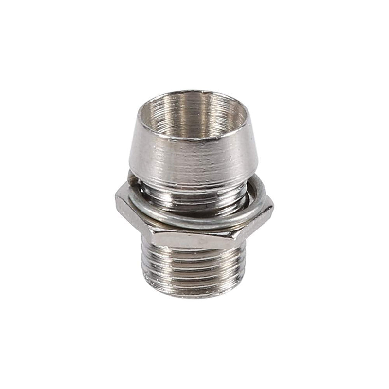 [AUSTRALIA] - Nikou LED Lamp Holder, Pack of 50 Silver LED Socket, LED Holder, 5 mm LED Holder Panel Display, LED Holder Socket, Thread Mount, Size 8 mm 