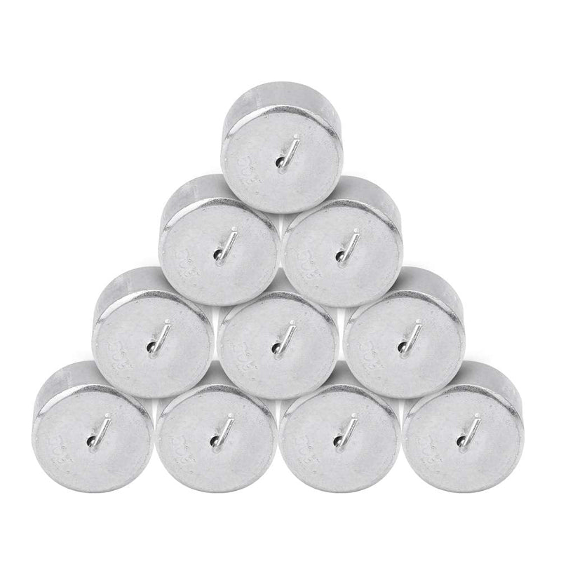 Qcwwy 10 Piece Laboratory Weights 50g Weight Calibration Weight Set with Hook and Ring Scale Calibration Weight Kit for School Grouping Experiments