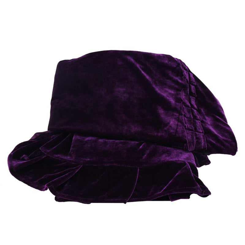 Upright Piano Cover, Colorfast Pleuche Full Piano Dust Proof Decorated Cover(Purple)