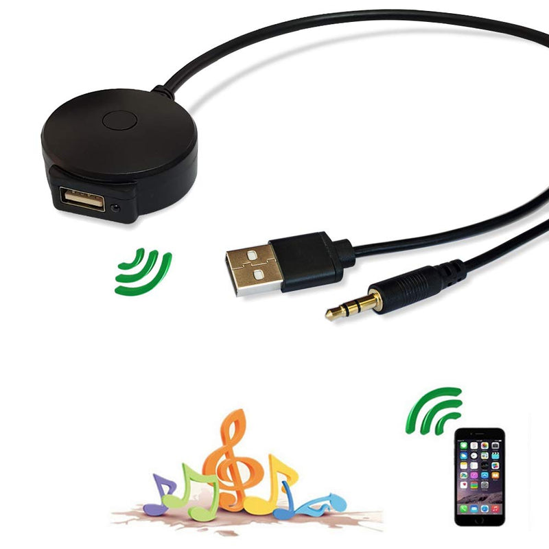 [AUSTRALIA] - Bluetooth Adapter Compatible with Mini Cooper BMW Car Apple Android Phone Music AUX 3.5 Wireless Cable Capable Devices 