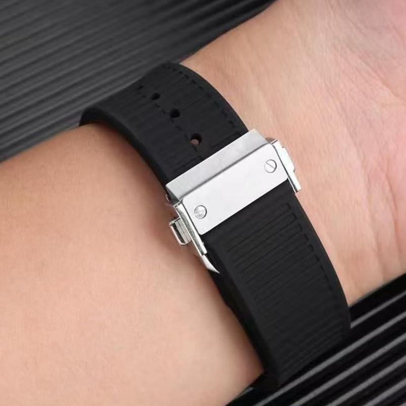 26mm Rubber Silicone Watch Band Strap Compatible with Ferragamo F80 Sports Series watch