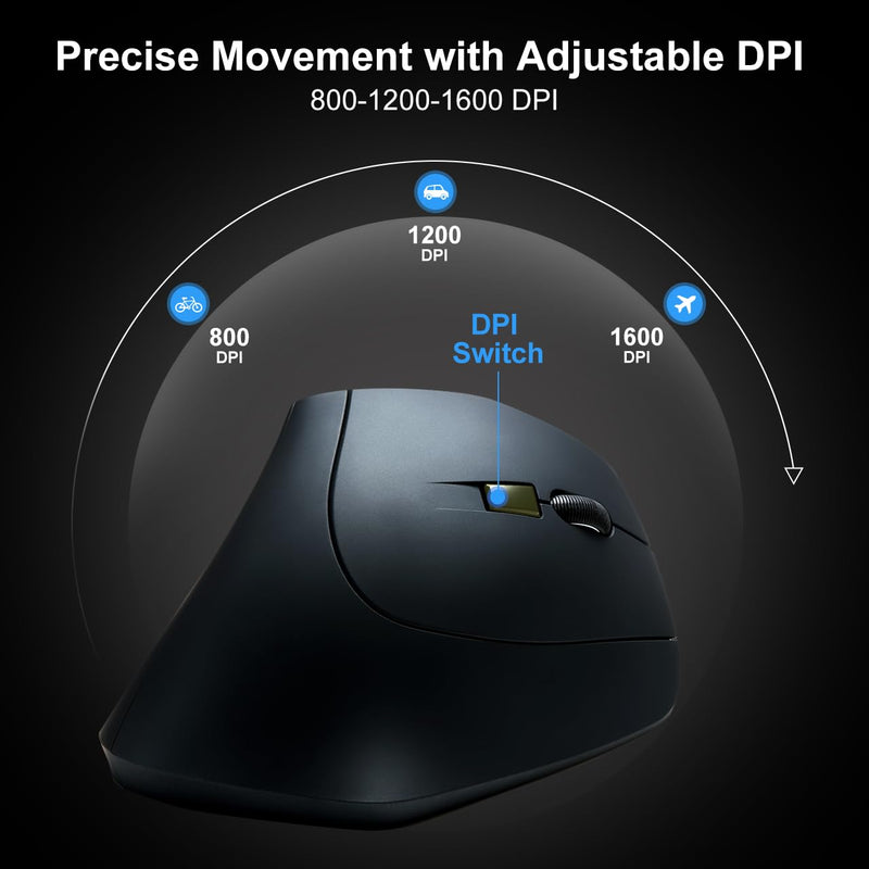 SANWA ERG10N Silent Click Wireless Ergo Mouse + Bluetooth Numeric Keypad Set, Programmable Vertical Mouse, Wireless Ten Key Number Pad, Compatible with Mac, Windows, Laptop, PC