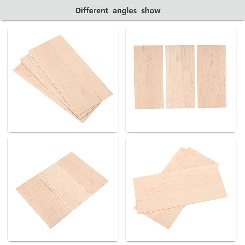 3Pcs Guitar Head Veneers, Maple Guitar Headplate for Guitar Luthiers Replacement Tool Maple Wood Veneer Maple Veneer