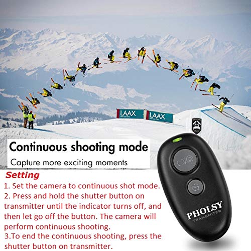 PHOLSY Wireless Shutter Release for Panasonic Camera Remote Control