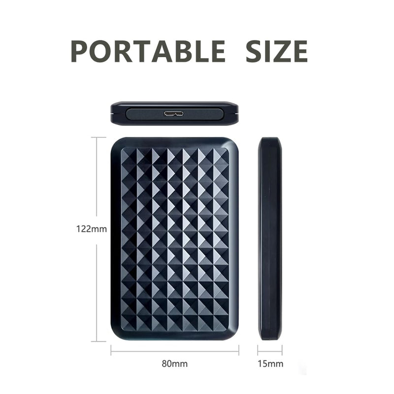 Ultra Slim Portable External Hard Drive 2.5'' USB 3.0 HDD Storage for PC, Mac, Laptop, PS4, PS5, Xbox one (250GB)