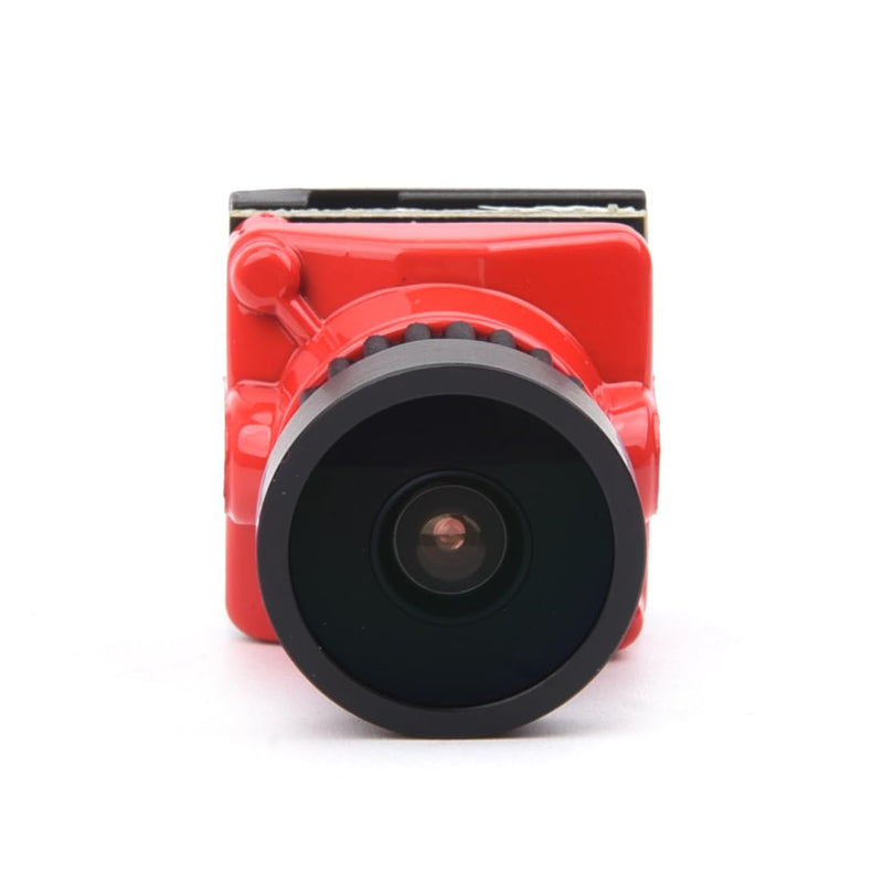 Readytosky 2000TVL FPV Mini Camera 1/1.8 ''inch Starlight 2.1mm Lens 4:3 & 16:9 NTSC & PAL Switchable FPV RC Camera for RC FPV Racing Drone FPV Mista Ratel Camera(Red) Red