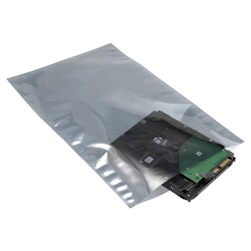 uxcell Antistatic Shield Shielding Bag, Flat Open Top Anti Static Bag for Electronic Devices, 8x13 inch(200x330mm), 10 PCS