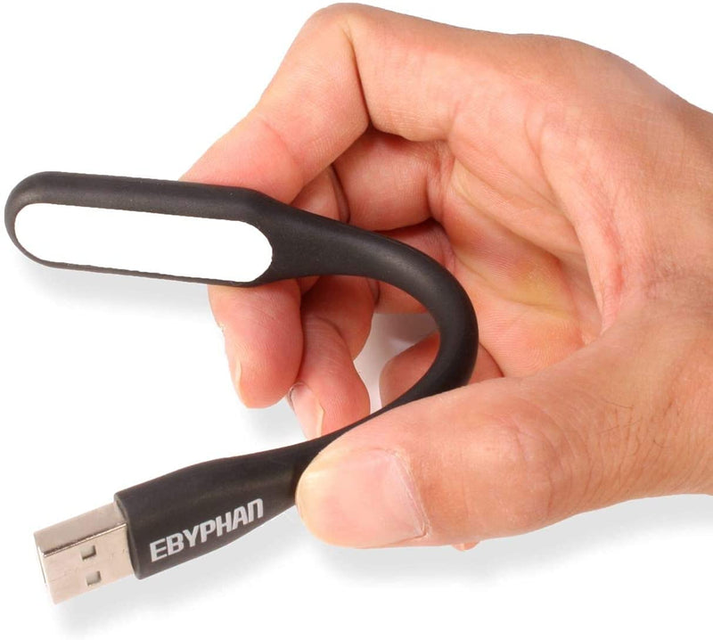 EBYPHAN Mini USB Light for Keyboard, Flexible USB Laptop Light, Adjustable USB Lamp for Notebook Computer(Gooseneck Structure, LED Lighting Source, 10-Pack)