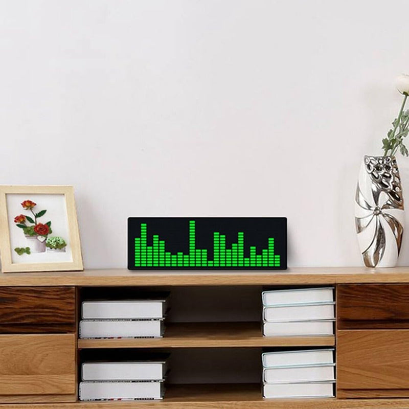 Music Spectrum Display, Music Spectrum Display Analyzer, VU Meter, RGB Audio Level Display, Amplifier Board, Color LED Screen, Voice Control + Wire Control