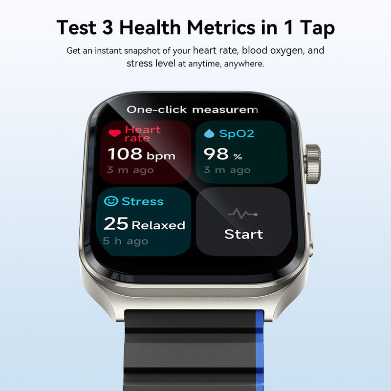 Smartwatch for Men Women(Answer/Make Call), Smart Watches Compatible with Android & iPhone, 2.01'' AMOLED Display Fitness Tracker Watch with Alexa, Heart Rate/Sleep/SpO2 Monitor, 3ATM Waterproof