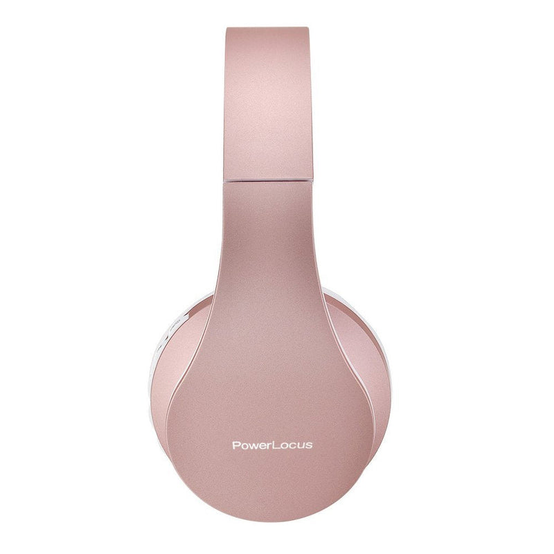PowerLocus Rose Gold Bluetooth Headphones with Black Bluetooth Headphones