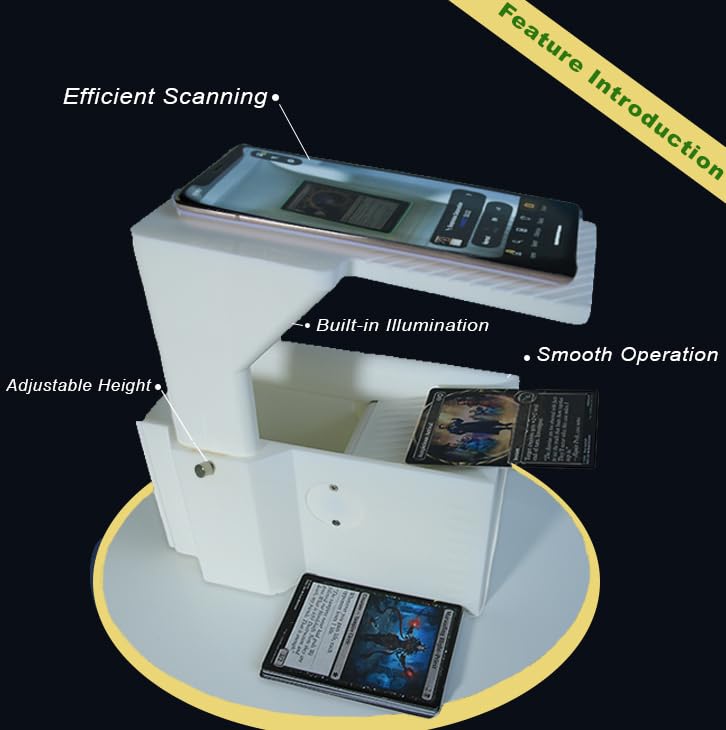 Scanstand for Standard Size Trading Cards - Effortlessly Scan MTG Cards with ManaBox and Magic TCG Trading Card Scanner, Quick Price Checks, Exclusively for ManaBox Users - White